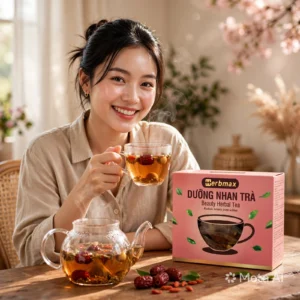 ưỡng Nhan Trà Herbmax Thảo Dược Số 1 mặt trước nền trắng - Beauty Herbal Tea